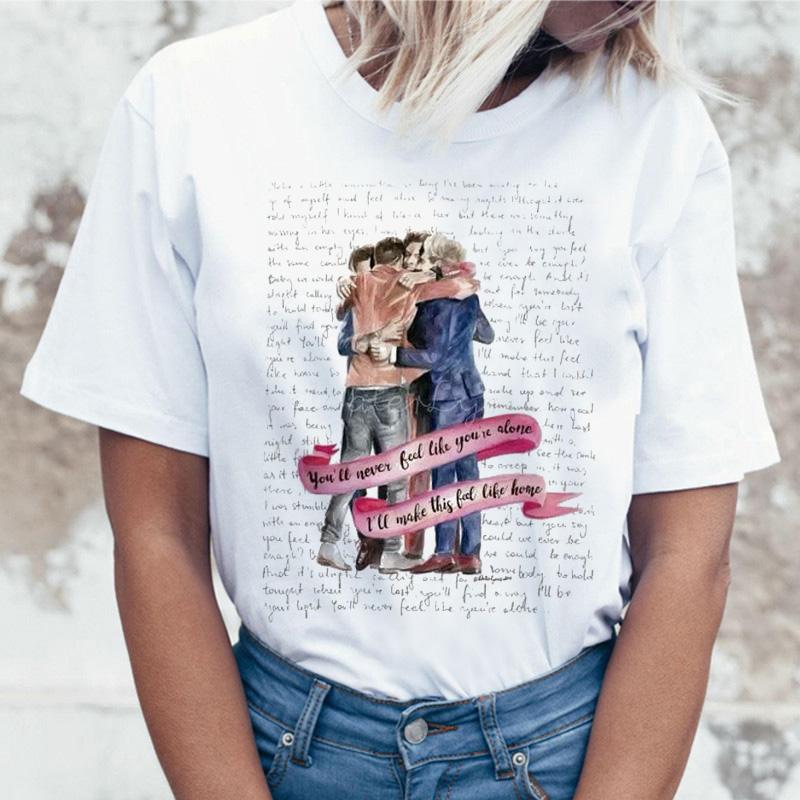 Harry Styles T Shirt Kawaii Tee Femme Shirts Top Casual Clothes Graphic Korean 90s Women Harajuku