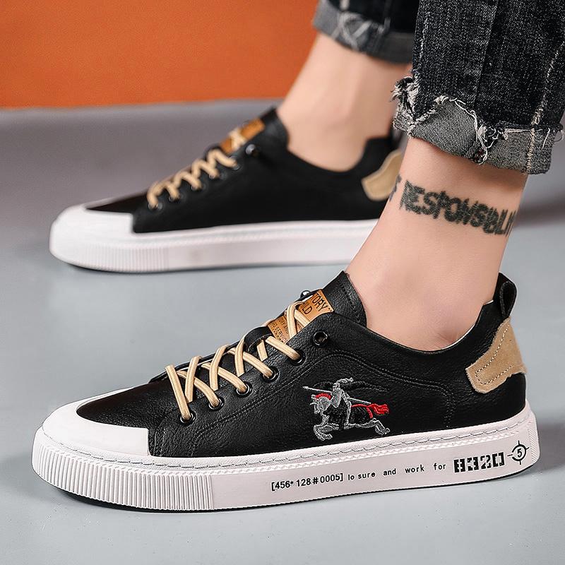 High Quality Men's Luxury Shoes Fashion Genuine Leather Casual Shoes Men Luxury Designer Sneakers Zapatos Hombre Chaussure Homme