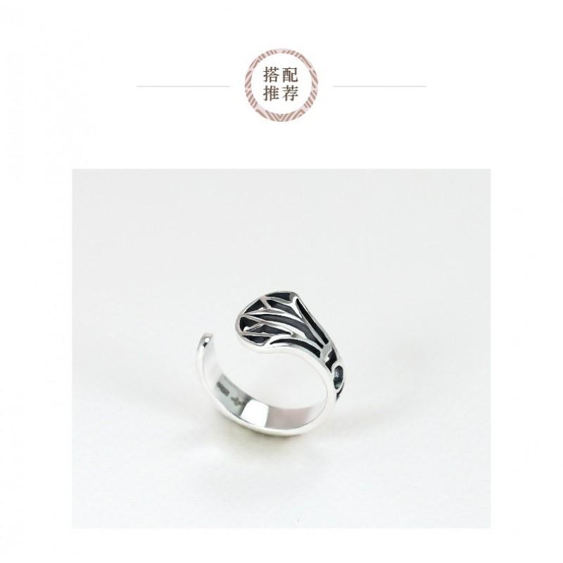 Adjustable Plated Horus Eye Ring Men Women Vintage Geometric Statement Jewelry