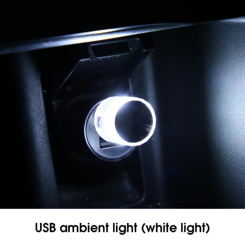 1/3PCS Mini USB LED Lumière d'Ambiance Décorative pour Environnement Intérieur Auto PC Ordinateur Lumière Portable à Brancher