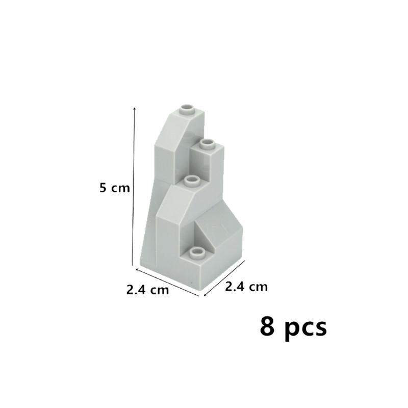 

Moc Rock Panel 6082 6083 23996 47847 Сцена скельної гори DIY Вид вулиці міста Насипний пагорб Камінь Будівельні блоки Іграшки для подарунків