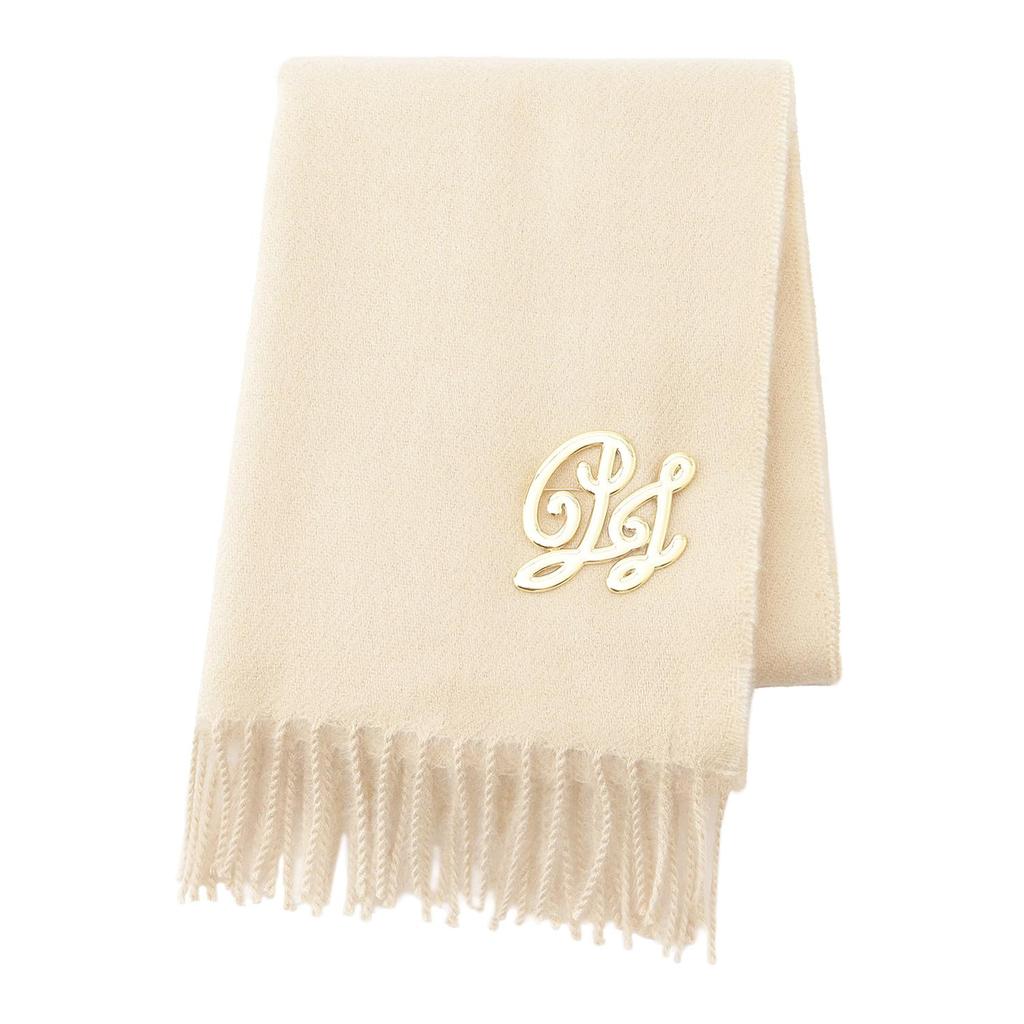 PAUL JOE ACCESSOIRES Joe Scarf with Logo 30cm x 180cm Brand Package Included [Paul & Joe] [Moonbat] & (Paul & Accessories) Brooch, 48140, Women's,