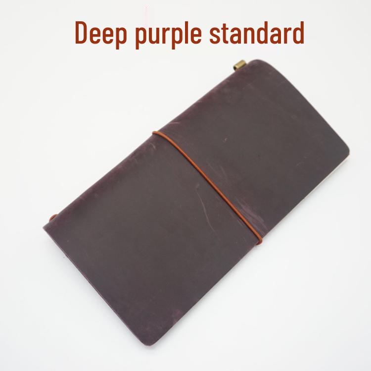 Cowhide Traveler's Loose-leaf Notebook Planner Diary