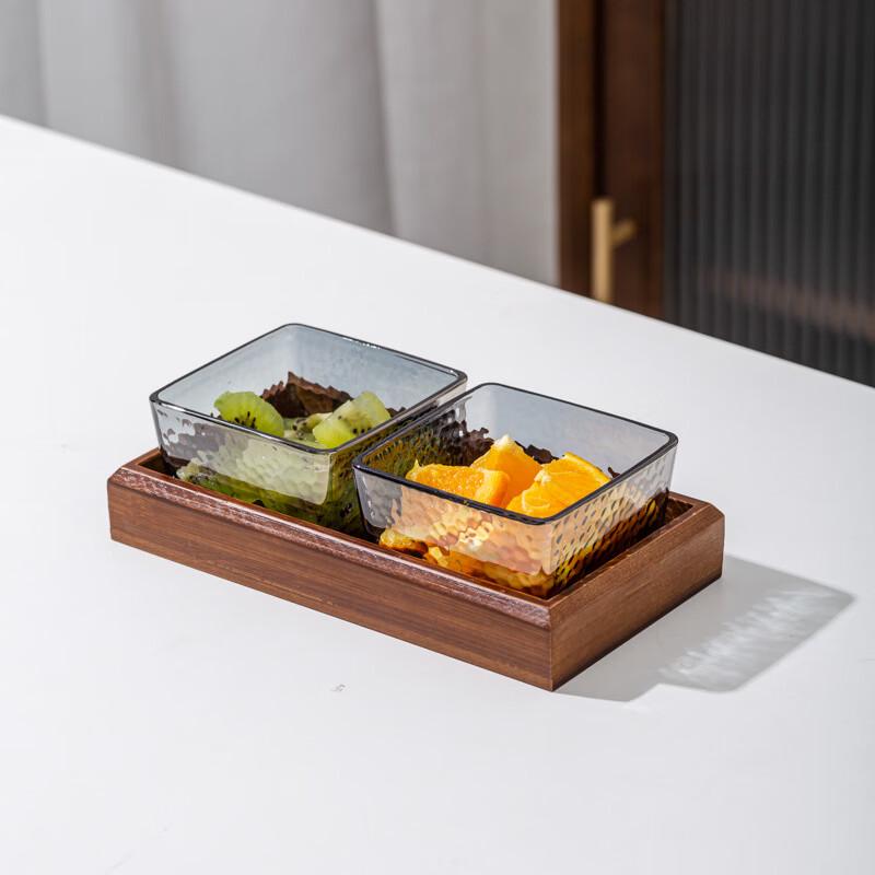 ME Hammered Glass Serving Set with Tray