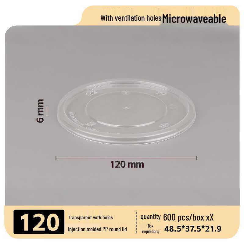 OEING Disposable Food Grade PP Takeaway Round Bowls and Lids