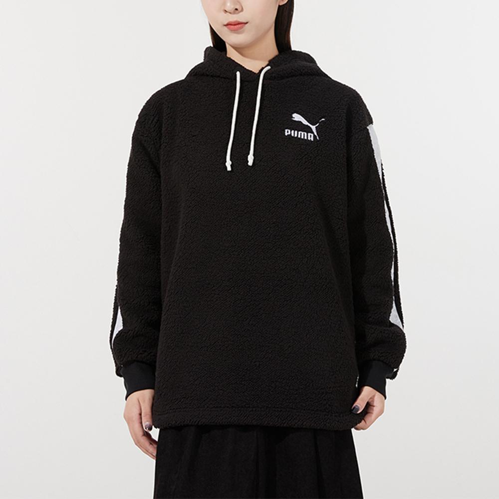 Puma Casual Sports Pullover Hoodie Women Tops Black 534985-01