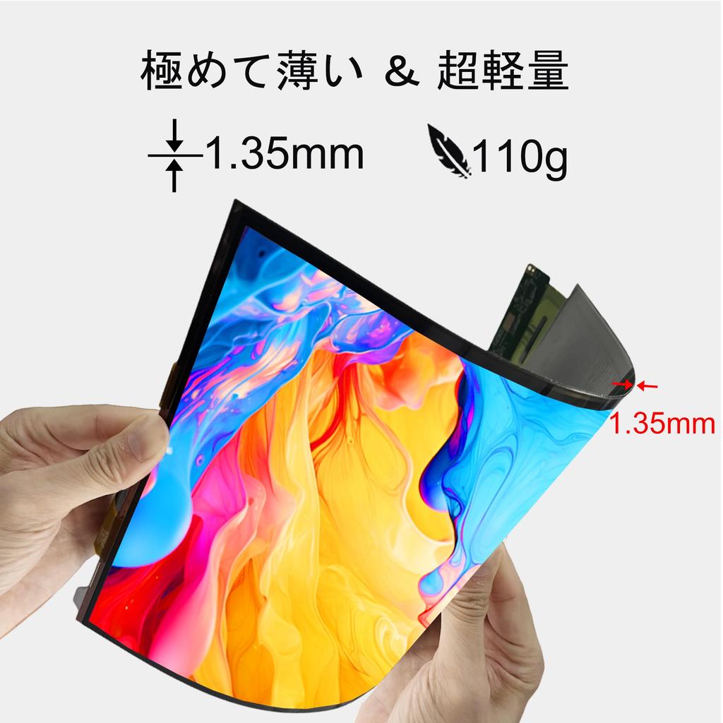 wisecoco 2K 1536 x 2048 OLED Flexible Monitor OLED Touch Panel AMOLED IPS Display with Driver Board Bendable Screen
