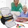 55KF Sewing Basket Professionals Spacious Compartments Removable Partitions Thick Padding Protective Sewing Kits Container
