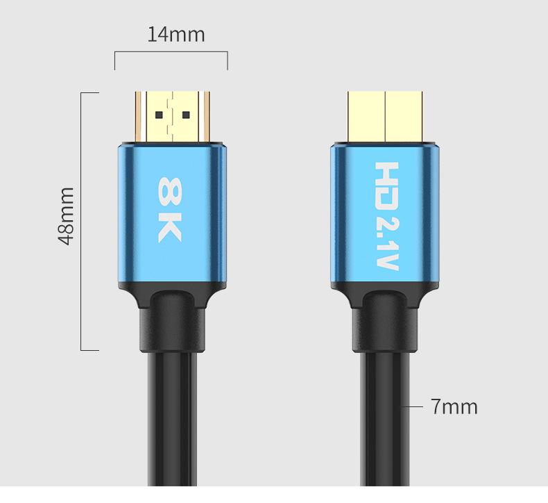 8K HDMI Cable HDMI 2.1 Wire for Xiaomi Xbox Serries X PS5 PS4 Chromebook Laptops 120Hz HDMI Splitter Digital Cable Cord 4K