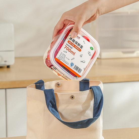 Box with Lid Clear Large Oven Capacity Microwave Safe Vegetables Fruits