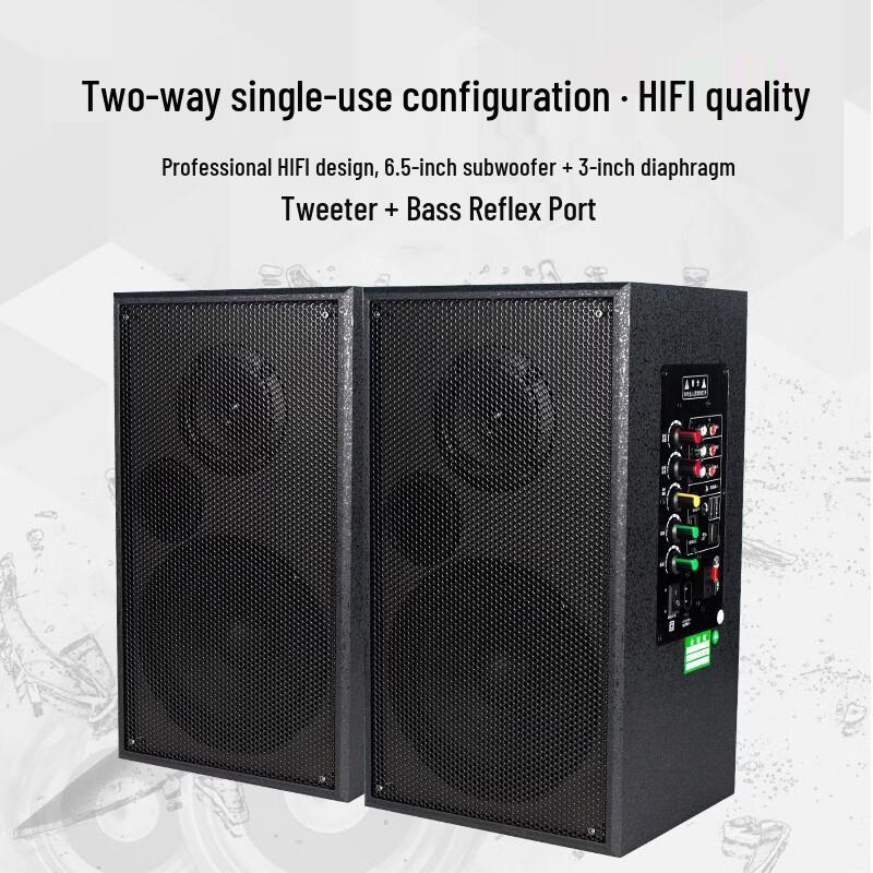 LINGSHENG 2.4G Active Conference Wooden Speaker with Wireless Headset Mic (CN Version)