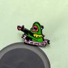 Playful Design Frog Metal Badge With Highquality Enamel Ideal For Lovers Fashion