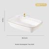 New Transparent Buffet Food Tray Large Capacity with Lid Fruit Plate Drop-proof Plastic Storage Box Desktop Storage