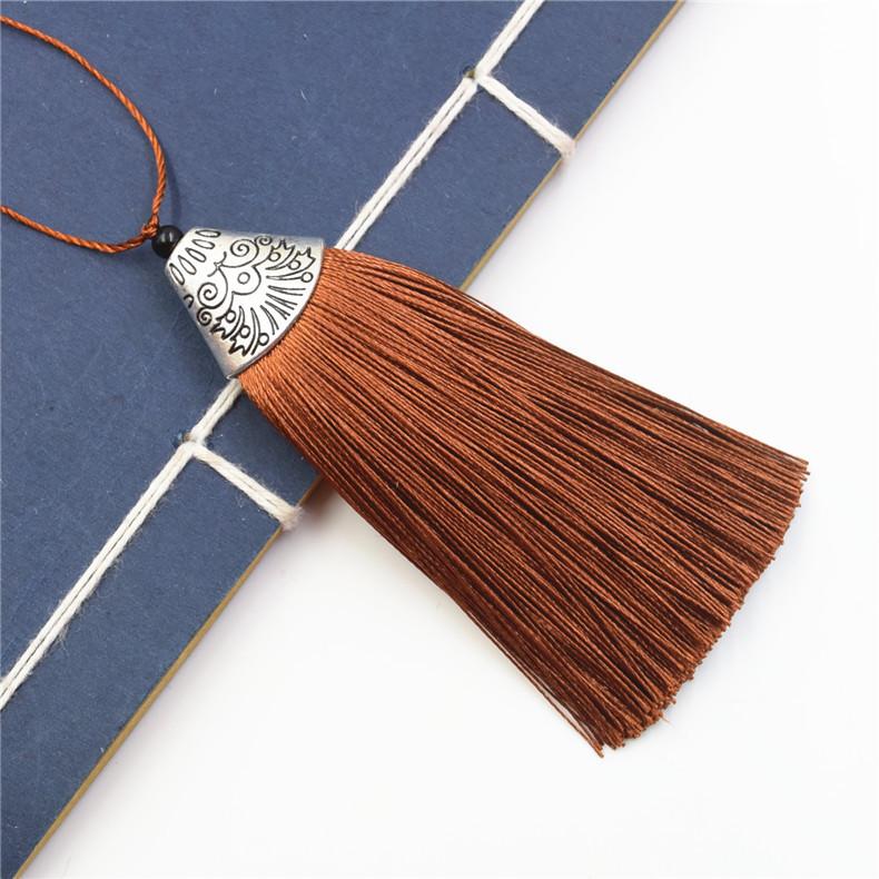 Pure Handmade Fish Mouth Tassel Ear Bag Hanging Keychain Special Alloy Metal Hat Tassel Ear Pendant Pendant