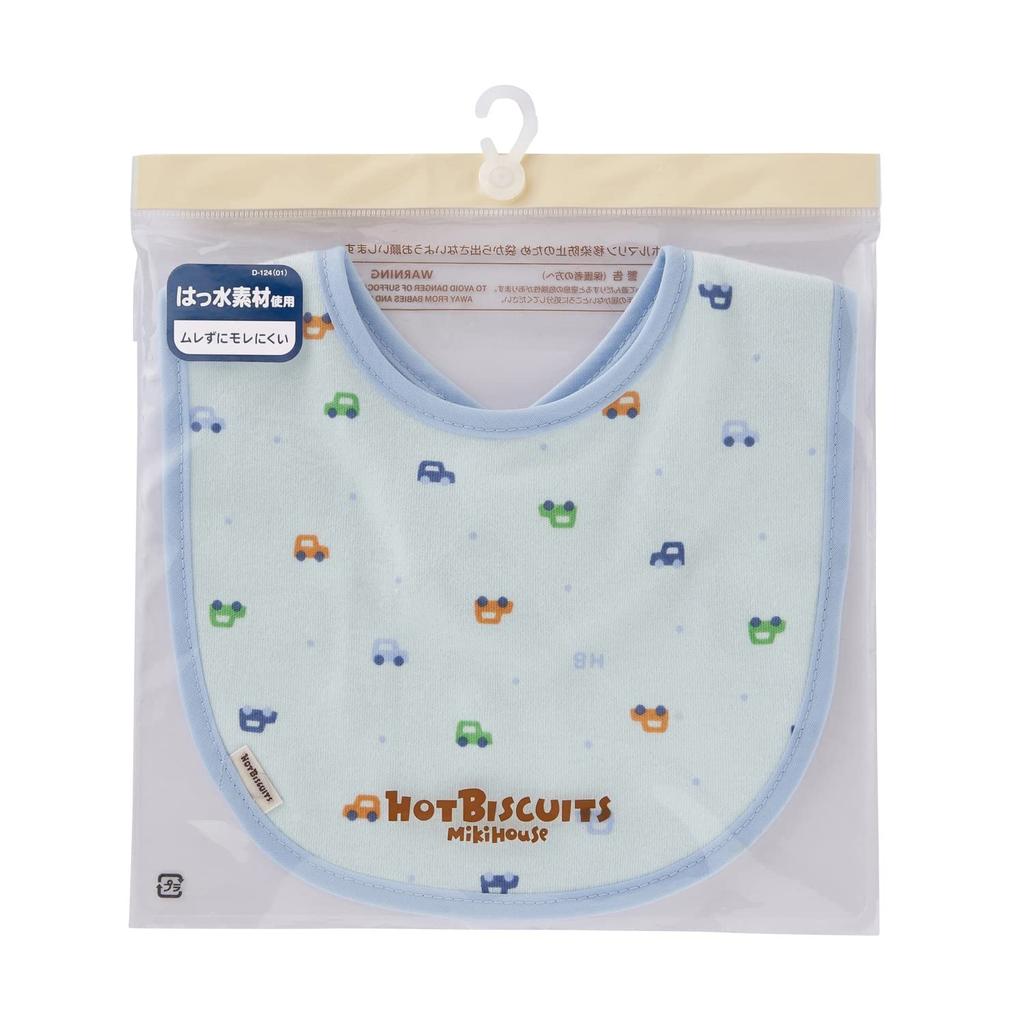Miki House Hot Biscuits Boys and One Size Fits Bib, Girls, Kids' Clothing, Blue, All, 70-2982-491
