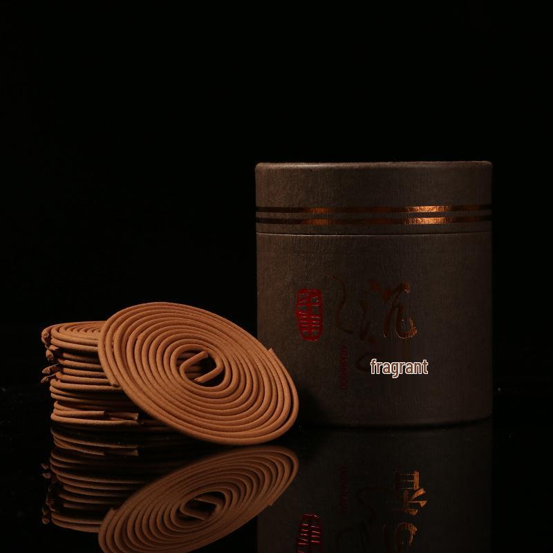 Jinfengxing Natural Sandalwood & Agarwood Indoor Coil Incense for Aromatherapy, Mosquito Repellent, and Odor Removal