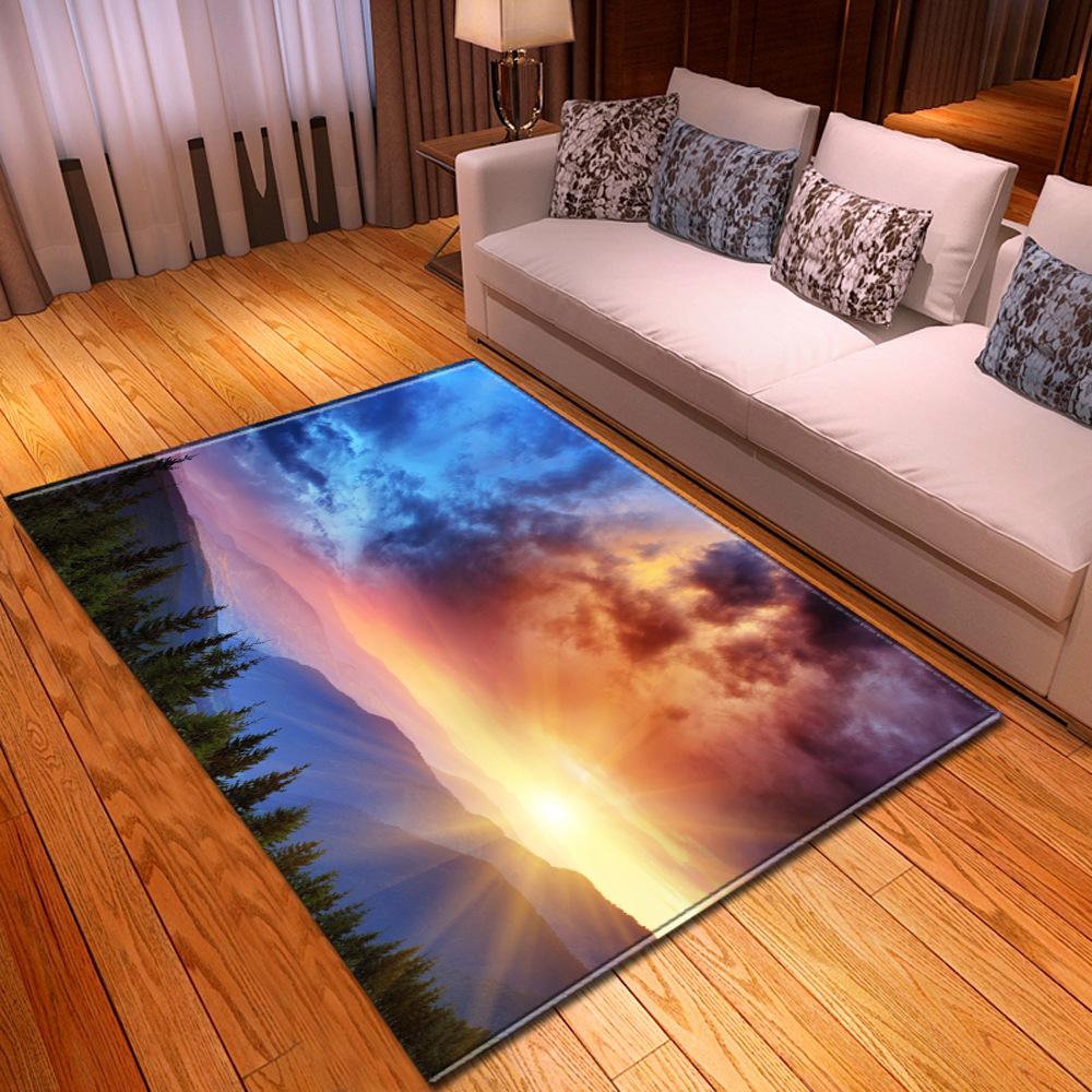 Scenic Carpet Feather Wind Bedroom Floor Mat