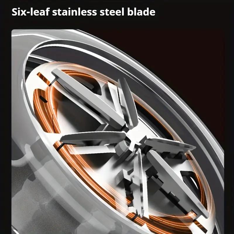 USB Rechargeable Electric Shaver Trimmer with Digital Display, Fashionable Black and Purple, Manual Operation, 500mAh Lithium Battery