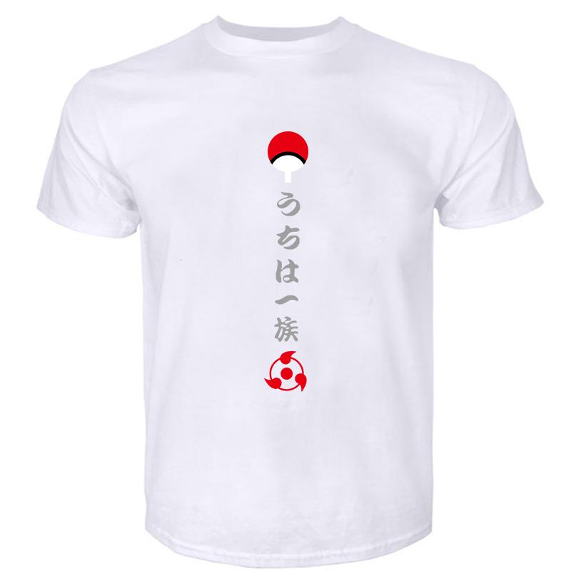 Unisex Black Tshirt Anime Sasuke Uchiha Unisex Cotton Tshirt Casual Loose Style Brand Summer Tshirts