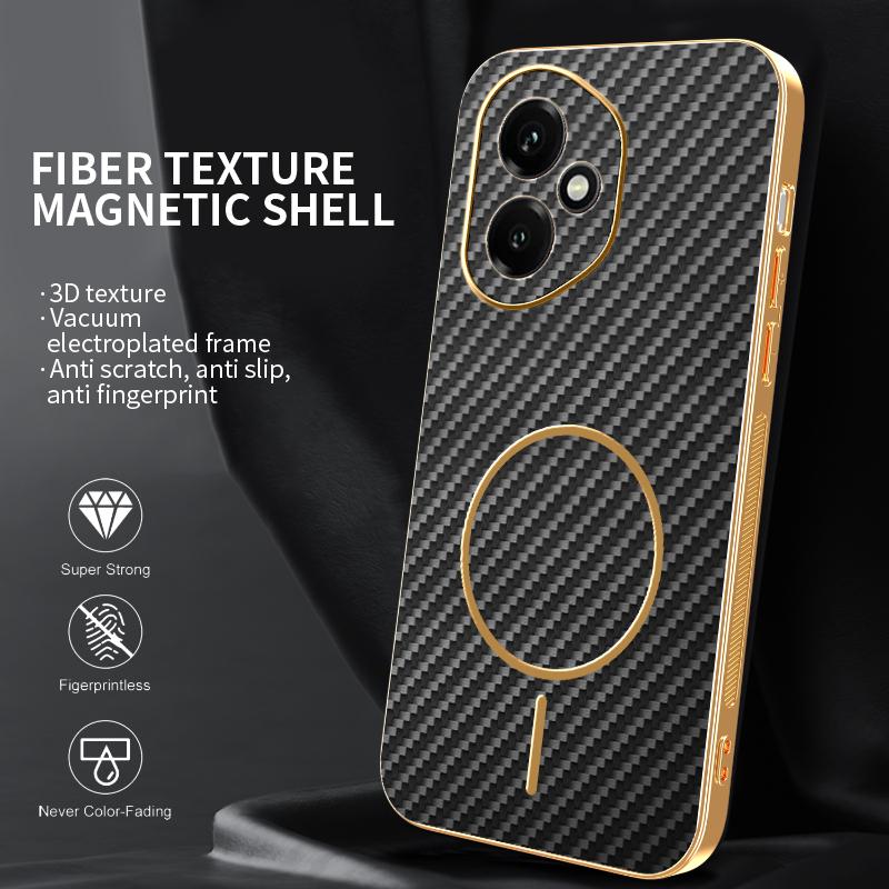 Case For Honor 200 Pro Lite New Electroplating Kevlar Magnetic Matte Cover For Honor 200 Pro 5G Anti-drop Bumper Funda