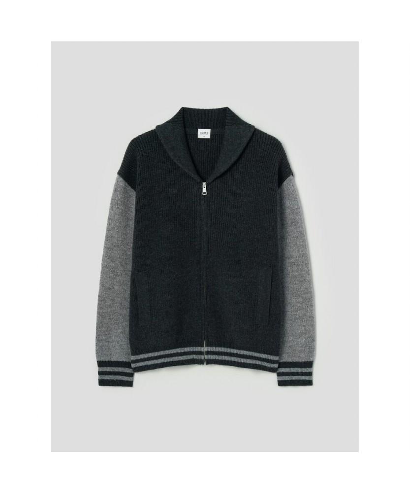 Shift.G Wool Varsity Cardigan Green