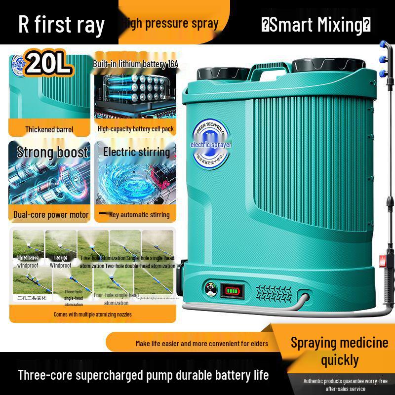 High-Power Rechargeable Electric Pesticide Sprayer with Stirring Feature
