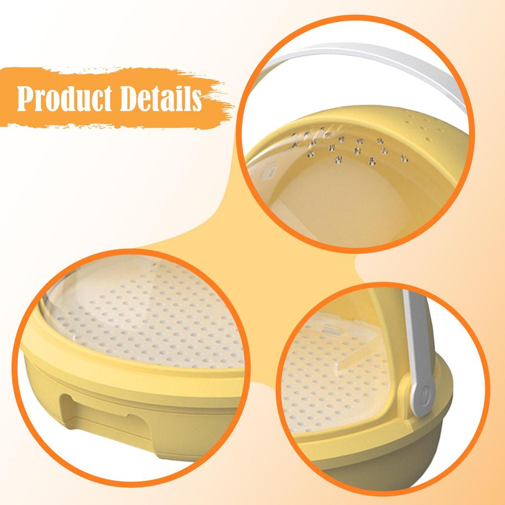 Silkworm Breeding Box Transport Container Multifunctional Easy Clean Sturdy Learning Container Observation Cabin Feeding Box