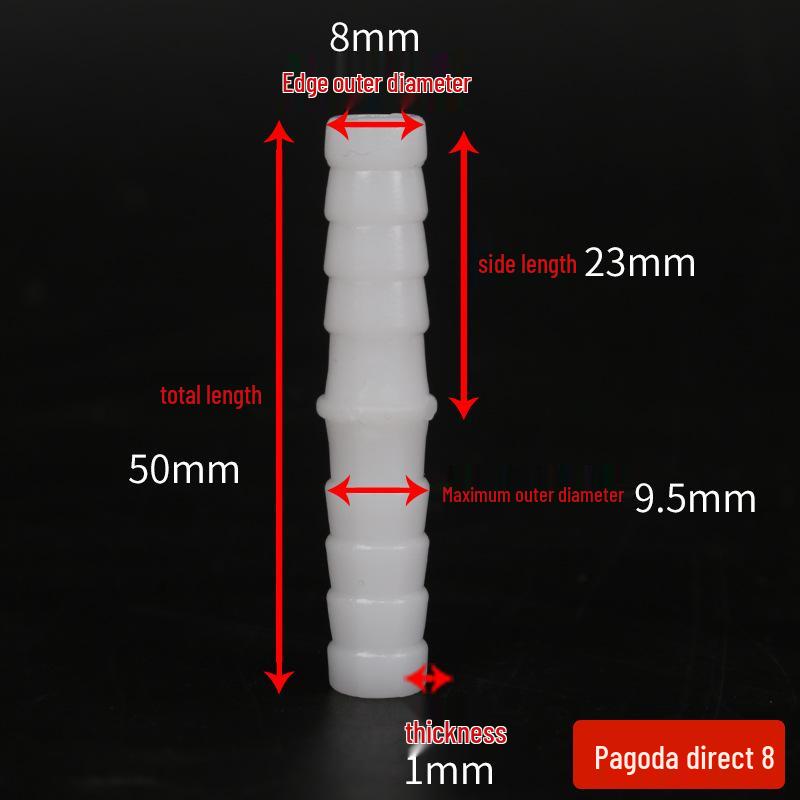 Raccord en T coudé de pagode Connecteur de tuyau Raccords en plastique caoutchouc - Accessoires pour tuyaux d'eau