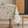 Small Fresh Table Cloth Tassel Printed Dining Table Waterproof Tablecloth Rectangular Beautification Decoration Dust-proof