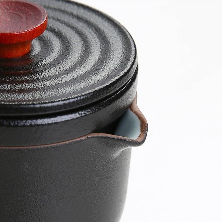 Kung Fu Tea Set One Pot Two Cups Portable Storage Bag Ceramic Teapot
