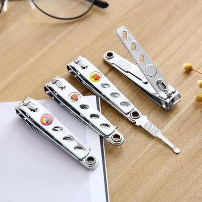 Premium Stainless Steel Fingernail and Toenail Clipper Cutters with Nail File Sharp Key Chain