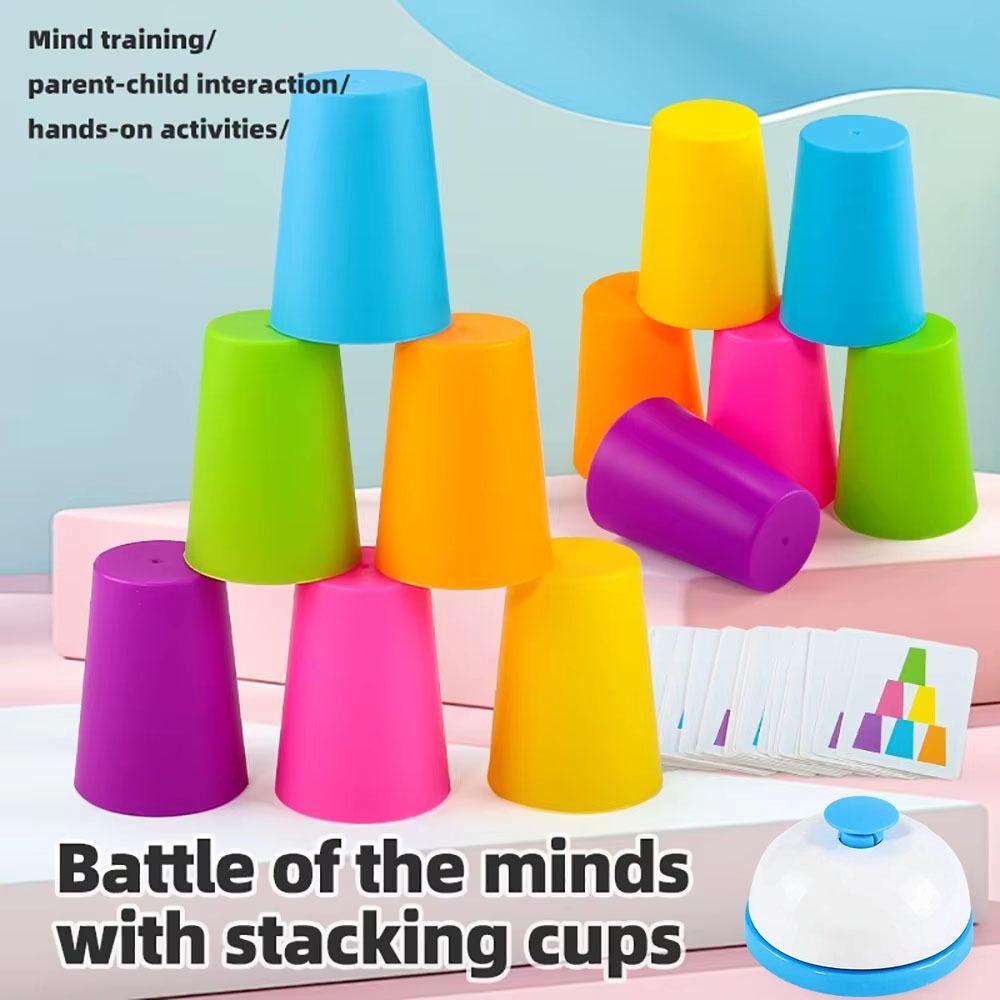 Educational Montessori Toys Color Learning Board Game Activity Cards Kids Toy  2Player Game