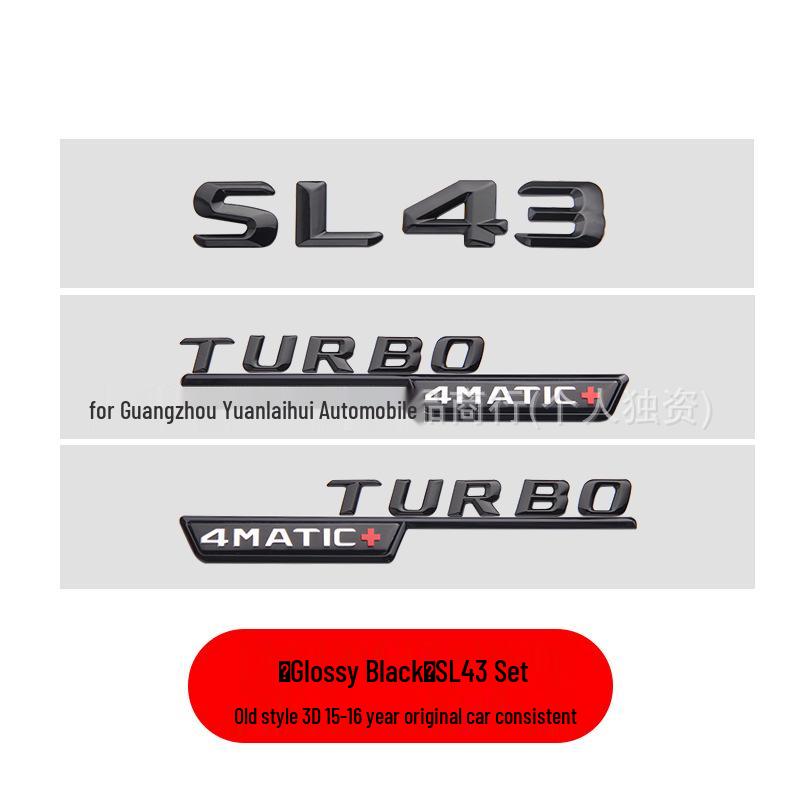 Nálepka zadního emblému AMG pro Mercedes-Benz SL Series pro modely SL63, SL300, SL350, SL400, SL500.