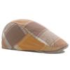 Spring Autumn Thin Beret Men's Cotton Plaid Forward Cap Outdoor Sun Hat Newsboy Cap Male Gatsby Painters Hats