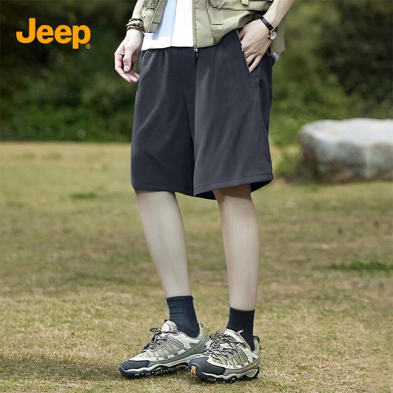 JEEP Men s Quick-Dry Casual Shorts 3XL темно-серого