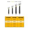 Deli Adjustable Wrench Large Opening Long Handle Universal Spanner Carbon Steel Mechanical Workshop Hand Car Repair Tools