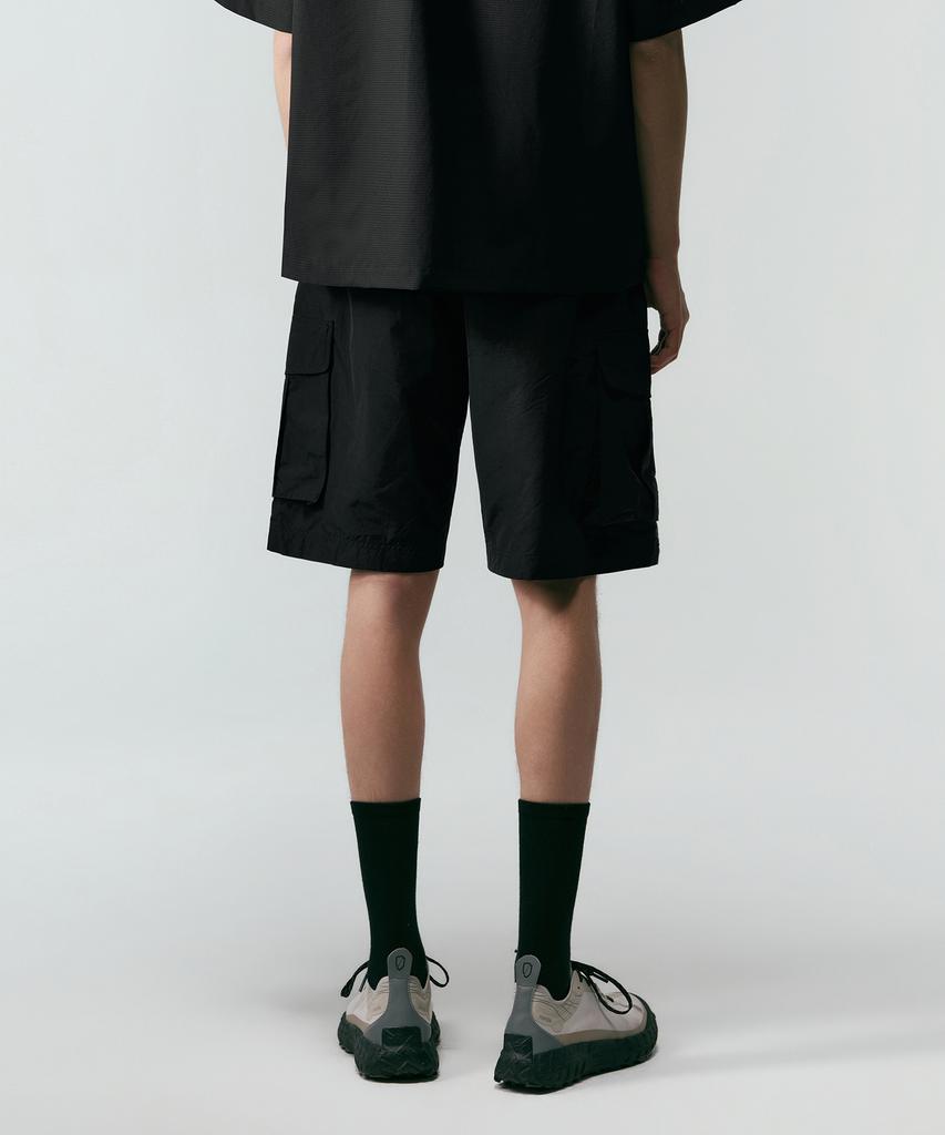 MUSINSA STANDARD [City Leisure] Np Belted Cargo Shorts [Black]