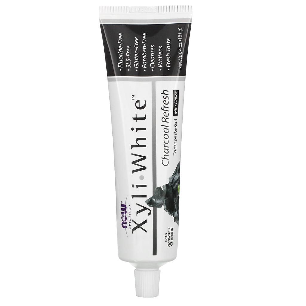 Solutions, Xyliwhite, Charcoal Refresh, Toothpaste (Gel Type), Mint, 181G(6.4Oz)