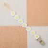 Baby Schnuller Anti-Drop Kette Baby Beißring Anti-Drop Clip Kleine Gänseblümchen Schnuller Lanyard Beißstab Clip