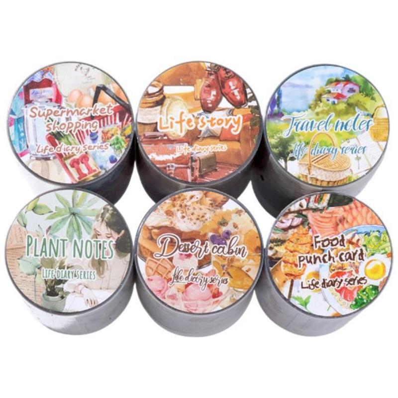 Aesthetic Decorative Tape 6mmX2M Clear PET Tape Scrapbooking Tape for Scrapbooking Journal Photo Album and Wrapping