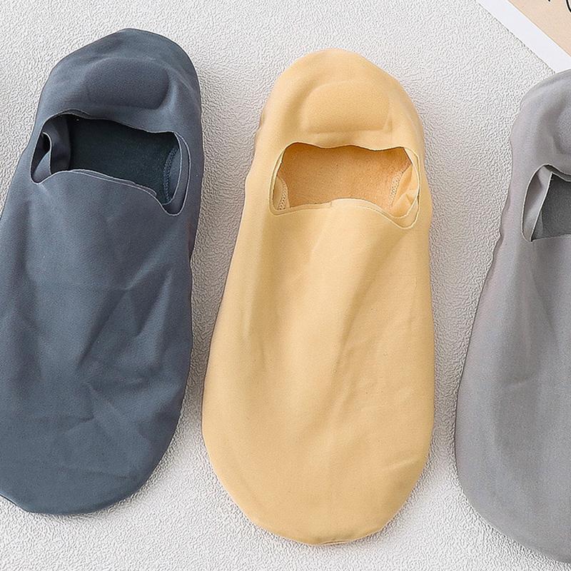 New Summer Invisible Socks For Male Nylon Ice Silk Non-slip Socks No Trace Casual Breathable Classic Men's Socks Breathable