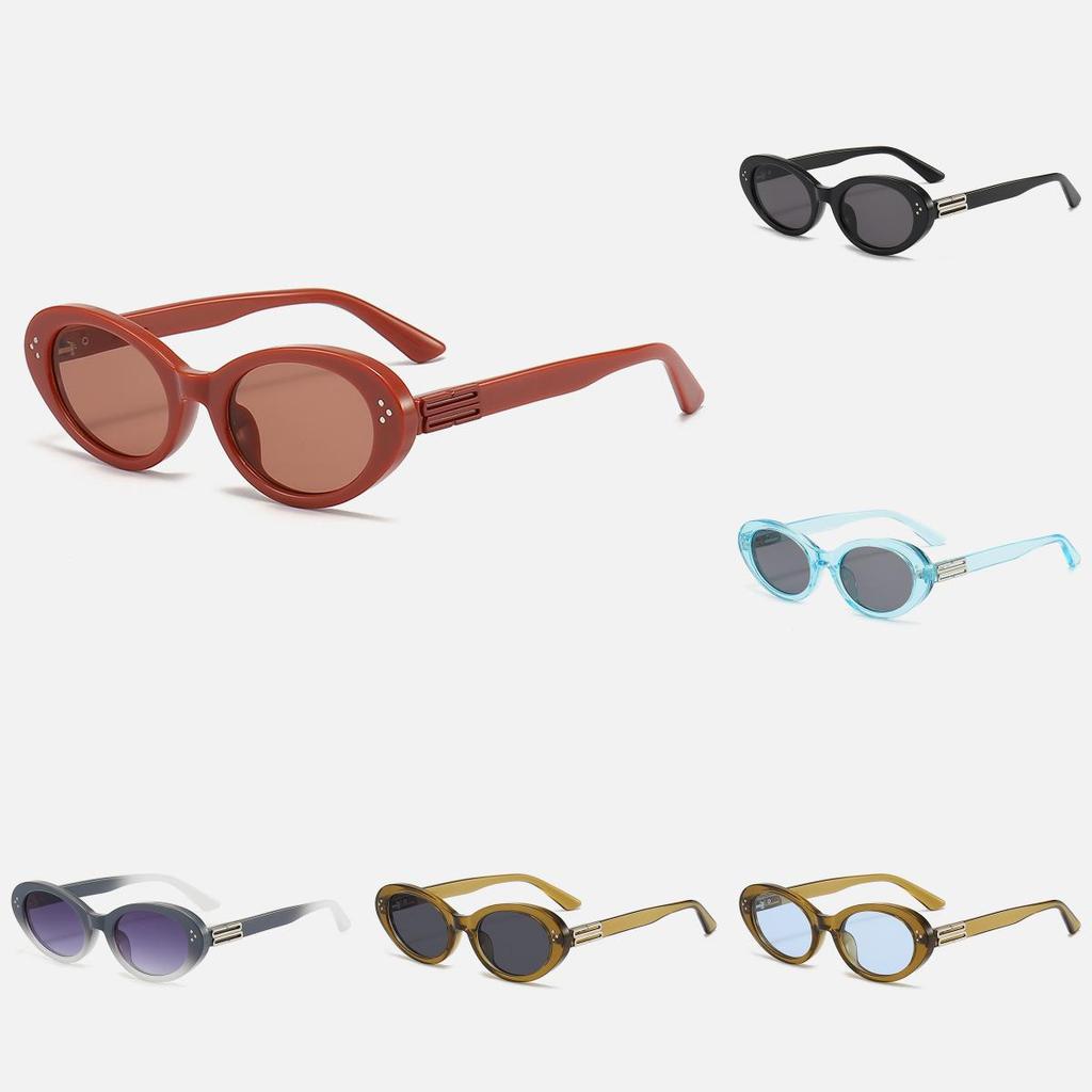 Stylish Small Elliptical Frame Sunglasses Female Sun Shades Protection Sun