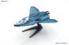 Macross Delta SV-262Hs Draken III (Keith Aero Windermere's) with Lil' Draken + Missile Pod, 1/72 Scale, Pre-Colored Plastic Model Kit
