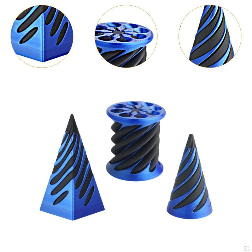 3 Packs Impossible Cone Table Decoration Creative Fun Spiral Fidget Toy Style A
