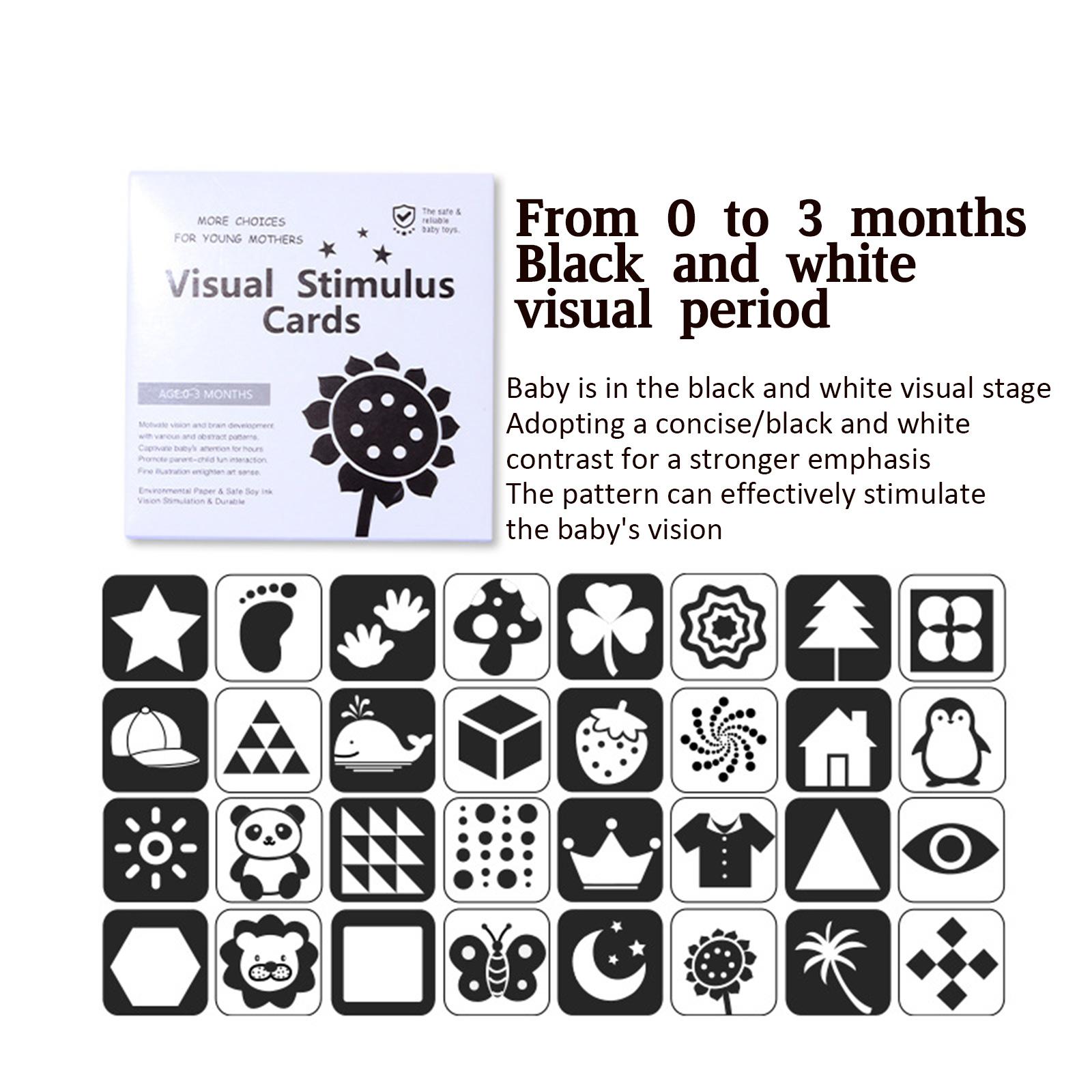 

Игрушка-карточка для визуальной стимуляции ребенка, черная и цветная, высококонтрастная, игрушка-карточка для визуальной стимуляции one size