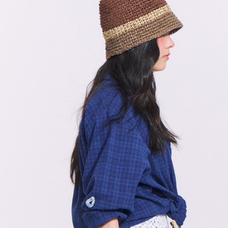 MISU A BARBE BLOCKED BUCKET BROWN