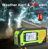 Outdoor Emergency Multifunction Radio Solar Radio Crank Generator Powered AM/FM/NOAA with LCD Screen LED Torch Power Bank SOS