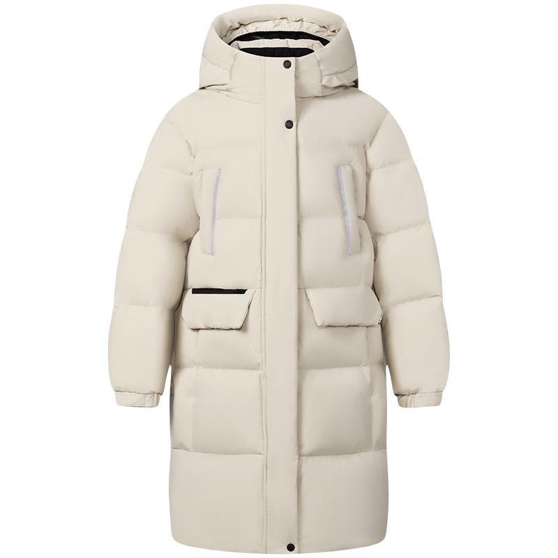 Tanboer Kids' Mid-Length Hooded Down Jacket