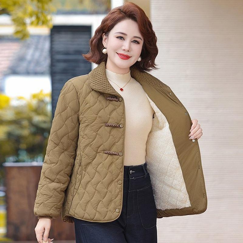 Autumn and Winter Cotton-padded New Thickened Warm Jacket Medium Cotton-padded Jacket