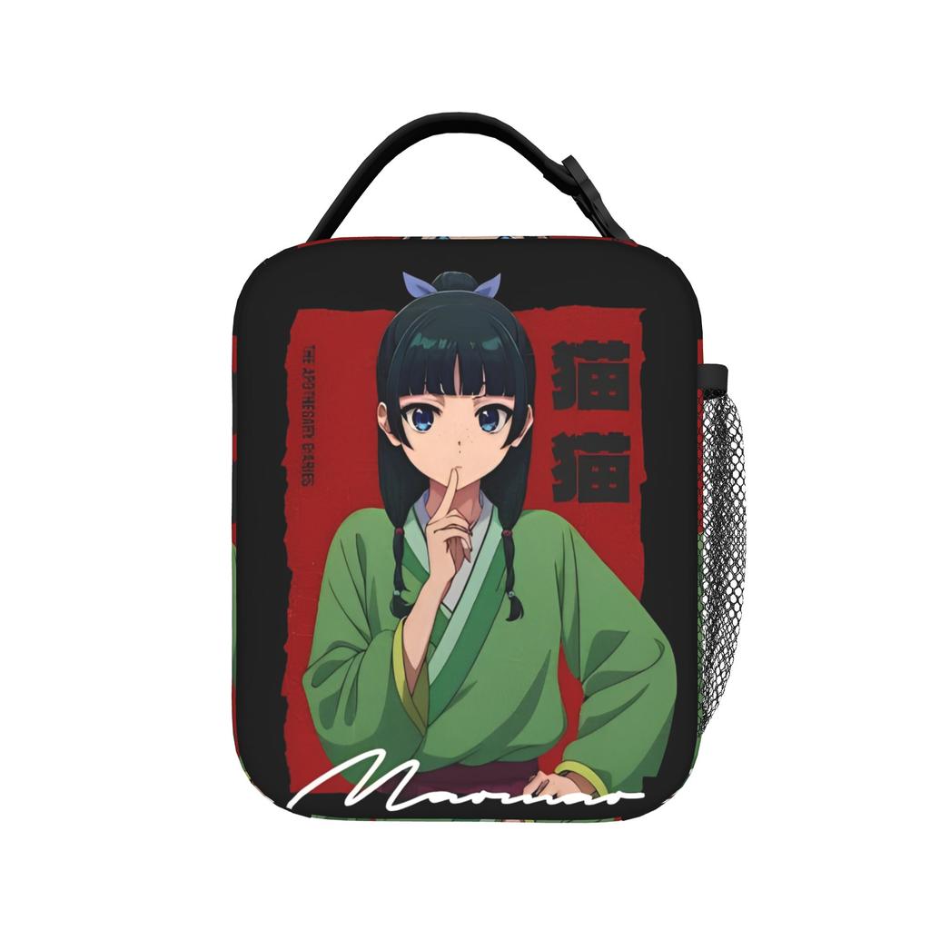 Maomao Anime Insulated Lunch Bags Thermal Bag Reusable,Meal Container The Apothecary Diaries High Capacity Tote Lunch Box Picnic